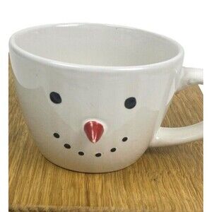 Royal Norfolk Snowman 3D Carrot Nose Holiday Christmas Winter Whimsical Wide Mug